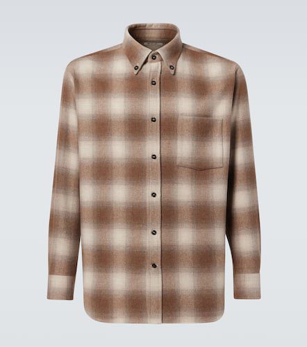 Camicia Jack in tartan di lana e cashmere - Loro Piana - Modalova