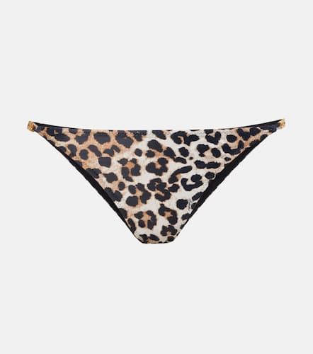 Culotte de bikini à motif léopard - Ganni - Modalova