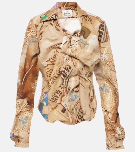 Drunken ruffled cotton shirt - Vivienne Westwood - Modalova