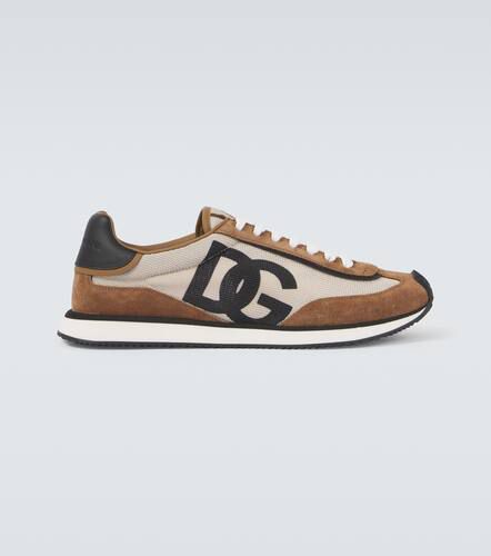 DG Cushion suede-trimmed sneakers - Dolce&Gabbana - Modalova