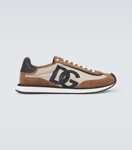 Sneakers DG Cushion con suede - Dolce&Gabbana - Modalova