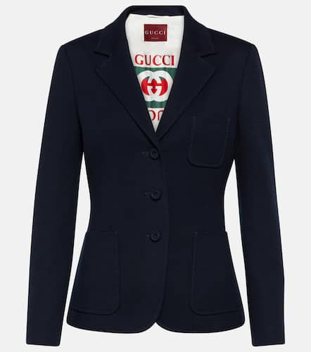 Gucci Blazer de jersey de algodón - Gucci - Modalova