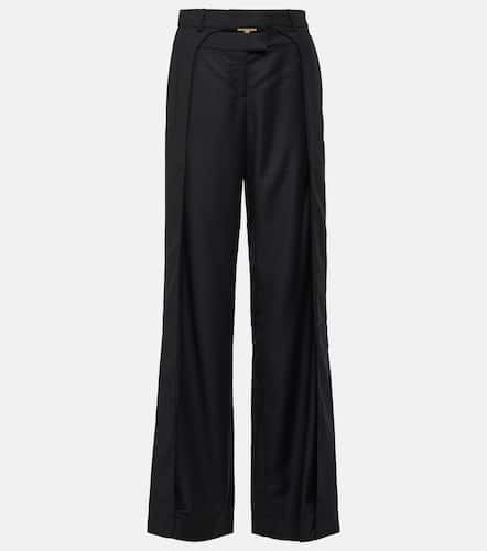 Tio low-rise wool wide-leg pants - Aya Muse - Modalova