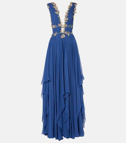 Embellished silk-blend gown - Costarellos - Modalova