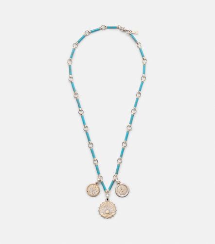Collana Element in 18kt e turchese con diamanti - FoundRae - Modalova