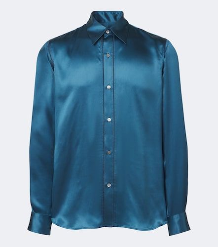 Camisa de satén de seda - Dries Van Noten - Modalova