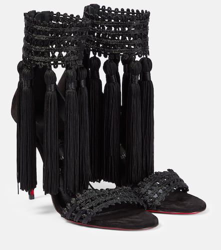 Cassandrina Alta 130 embellished sandals in black - Christian
