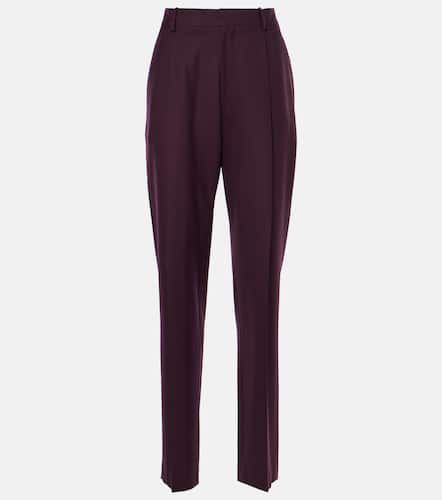 Asymmetric wool-blend chinos - Victoria Beckham - Modalova