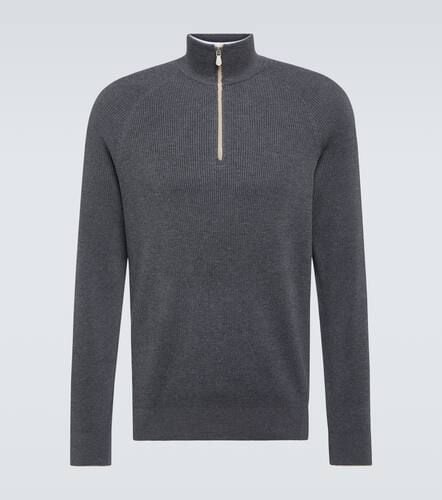 Cotton half-zip sweater - Brunello Cucinelli - Modalova