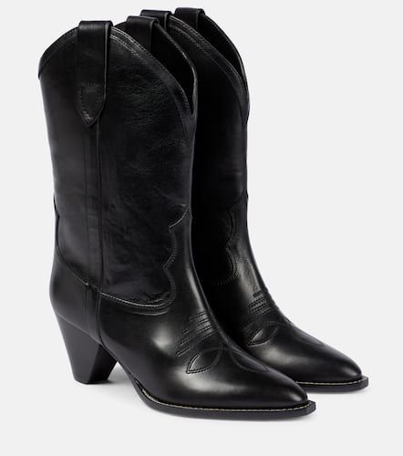 Luliette leather cowboy boots - Isabel Marant - Modalova