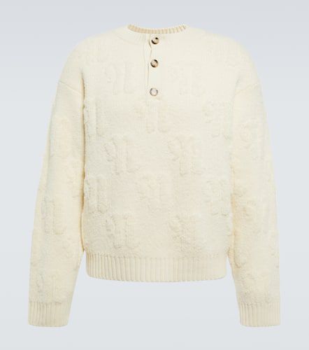 Pullover in lana con monogramma - Nanushka - Modalova