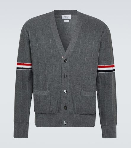 Cardigan RWB Stripe aus Schurwolle - Thom Browne - Modalova