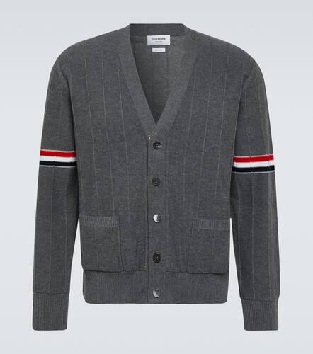 RWB Stripe virgin wool cardigan - Thom Browne - Modalova