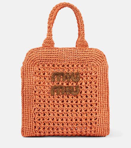 Miu Miu mini woven tote bag - Neutrals