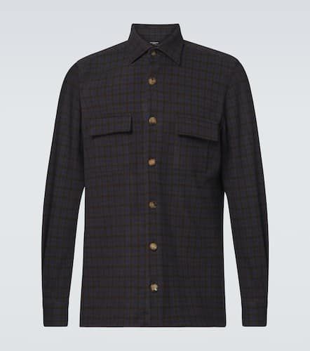 Kiton Camicia in lana a quadri - Kiton - Modalova