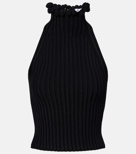 Alaia Ribbed-knit turtleneck top - Alaia - Modalova