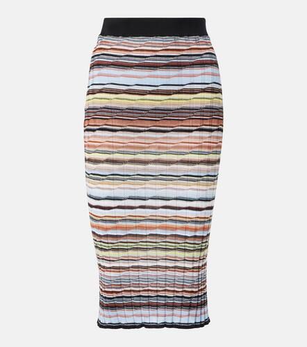 Striped cotton-blend midi skirt - Missoni - Modalova