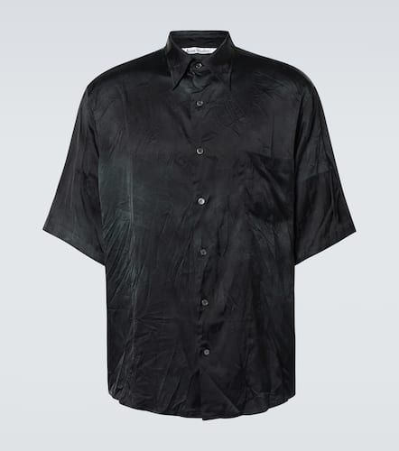 Camicia in raso con stampa - Acne Studios - Modalova