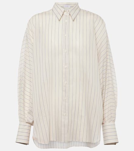 Camisa de lamé de mezcla de algodón - Brunello Cucinelli - Modalova