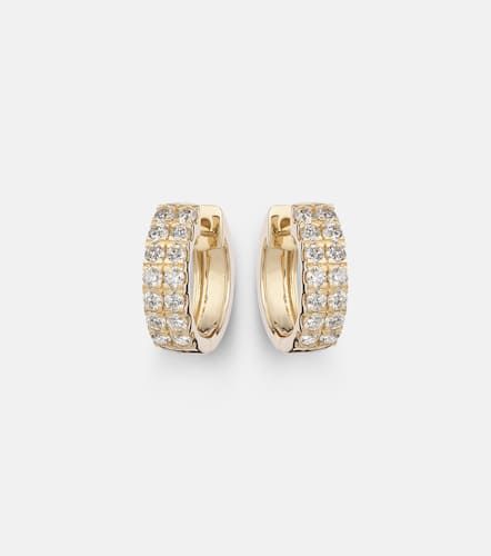 Orecchini Twin in 14kt con diamanti - Stone and Strand - Modalova