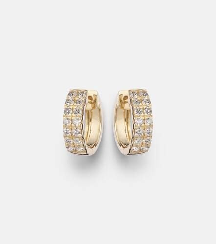 Twin 14kt earrings with diamonds - Stone and Strand - Modalova