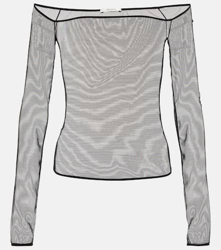 Off-Shoulder Longsleeve aus Mesh - Nensi Dojaka - Modalova