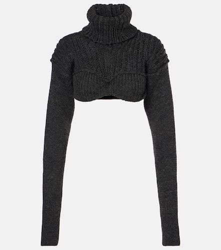 Cropped wool-blend turtleneck sweater - Acne Studios - Modalova