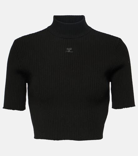 Courrèges Cropped-Top aus Rippstrick - Courreges - Modalova