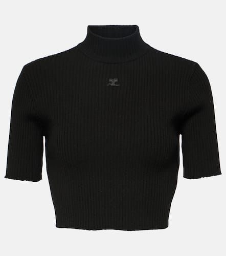 CourrÃ¨ges Ribbed-knit crop top - Courreges - Modalova