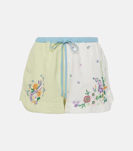 AlÃ©mais Willa embroidered linen shorts - Alemais - Modalova