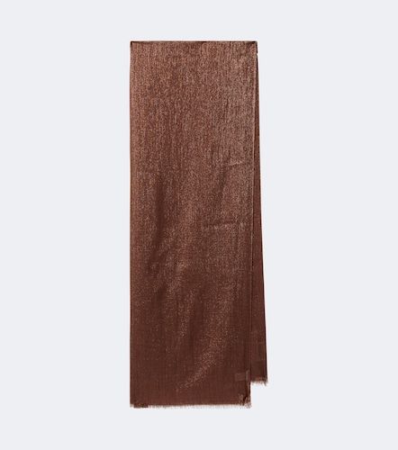 Sciarpa in misto cashmere e seta con Lurex® - Brunello Cucinelli - Modalova