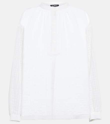 A.P.C. Flora checked cotton blouse - A.P.C. - Modalova