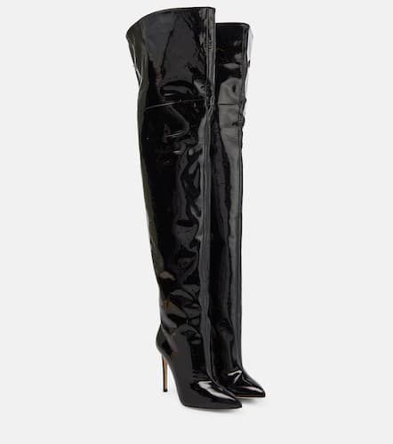 Patent leather over-the-knee boots - Paris Texas - Modalova