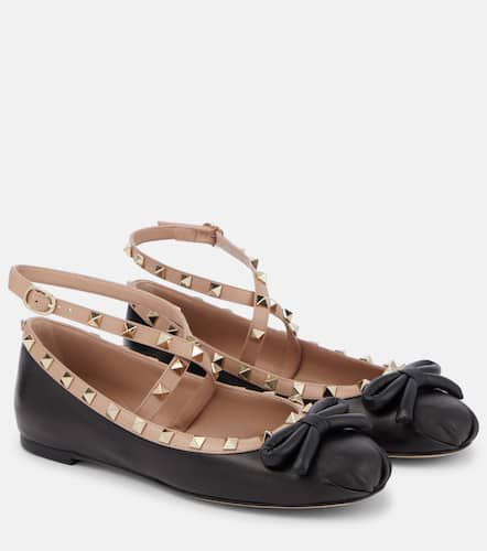 Bailarinas Rockstud de piel - Valentino Garavani - Modalova