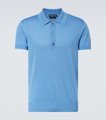 Tom Ford Polo in seta e lino - Tom Ford - Modalova