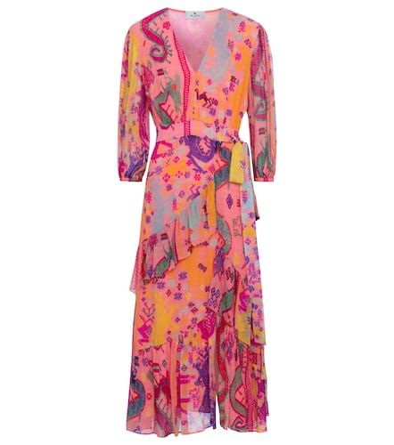 Etro Vestido midi de seda estampado - Etro - Modalova