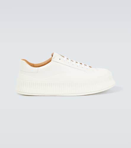 Leather platform sneakers - Jil Sander - Modalova