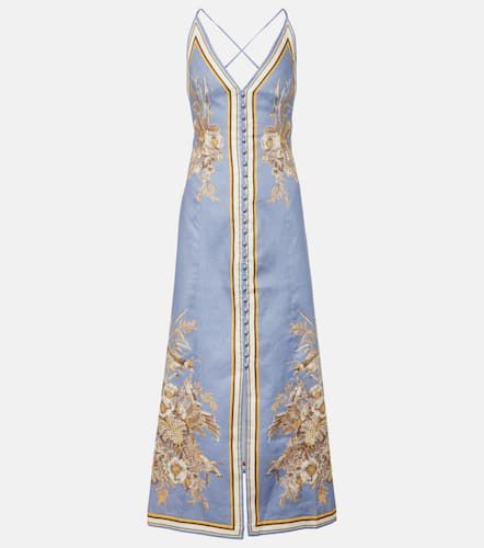 Vestido lencero Ottie de lino floral - Zimmermann - Modalova