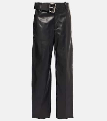 Loewe Leather straight pants - Loewe - Modalova