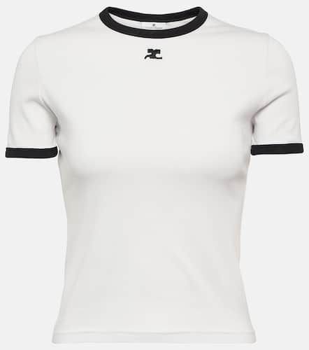 Courrèges T-shirt Reedition in cotone con logo - Courreges - Modalova