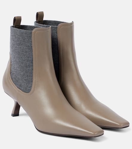 Verzierte Chelsea Boots aus Leder - Brunello Cucinelli - Modalova