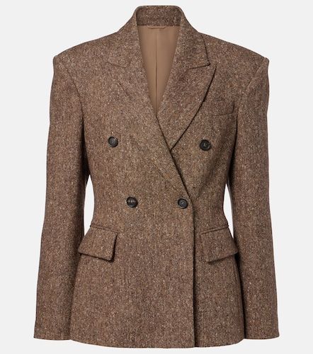 Double-breasted wool-blend jacket - Brunello Cucinelli - Modalova