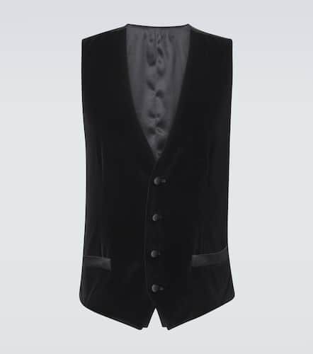 Cotton and silk velvet vest - Dolce&Gabbana - Modalova