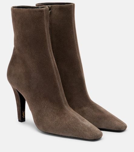Stivaletti Jill 95 in suede - Saint Laurent - Modalova