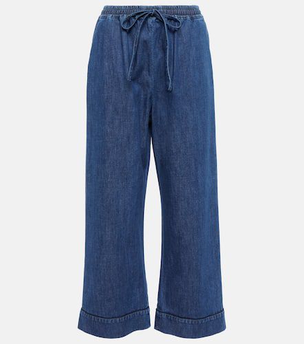 Drawstring wide-leg denim pants - Valentino - Modalova