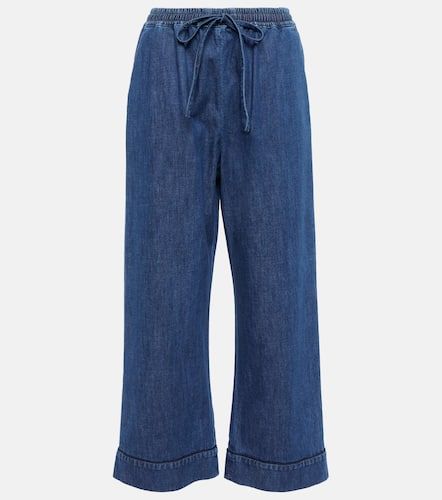 Pantalones denim anchos con cordón - Valentino - Modalova