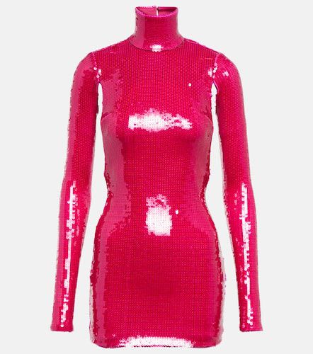 Sequined turtleneck minidress - LaQuan Smith - Modalova