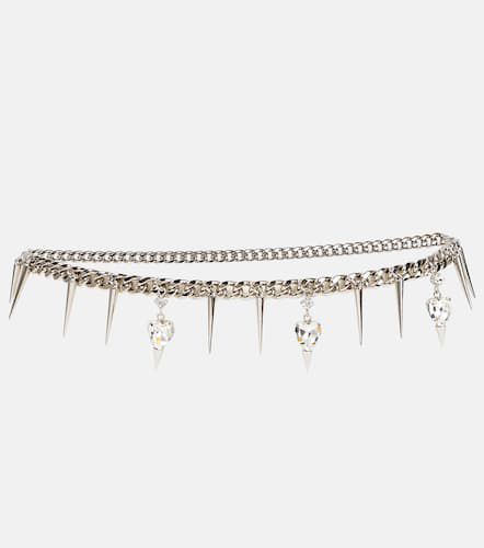 Embellished chain belt - Alessandra Rich - Modalova