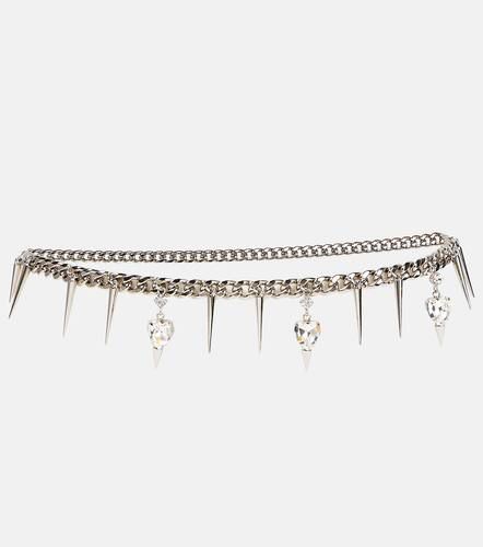 Embellished chain belt - Alessandra Rich - Modalova