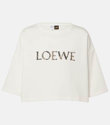 Crop top Paula’s Ibiza de algodón con logo - Loewe - Modalova